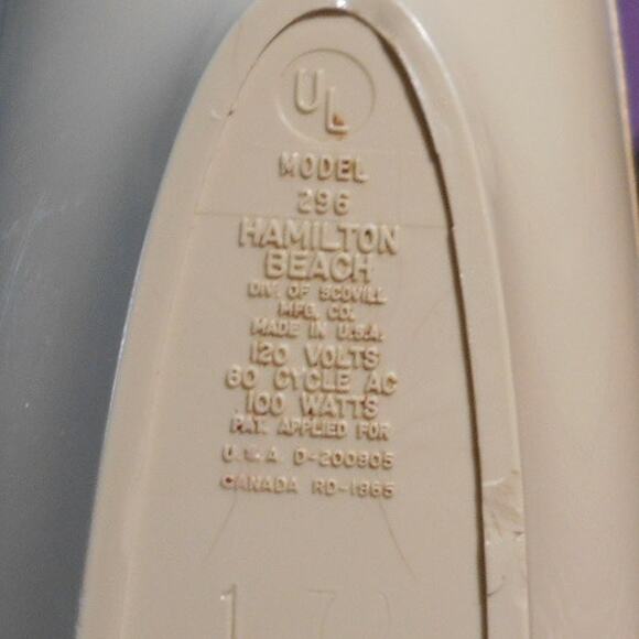 Vintage Hamilton Beach Electric Knife Model 296 Works Avocado Box & Manual - Picture 6 of 12